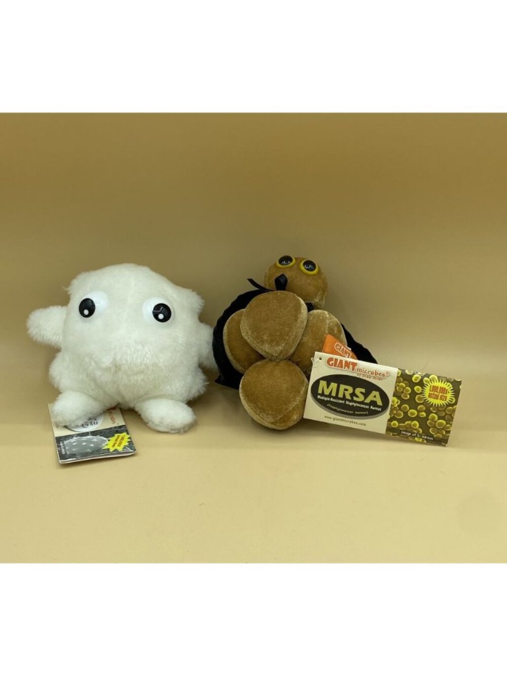 MICROBES MRSA-Stuffed Plush Superbug Staph Bacteria Biology & White Blood Cell